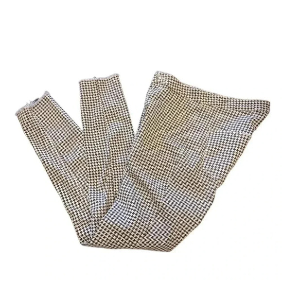 Divided H&M Jeans  High Rise Black & White Checkered Pants Size 6 - Picture 8 of 9